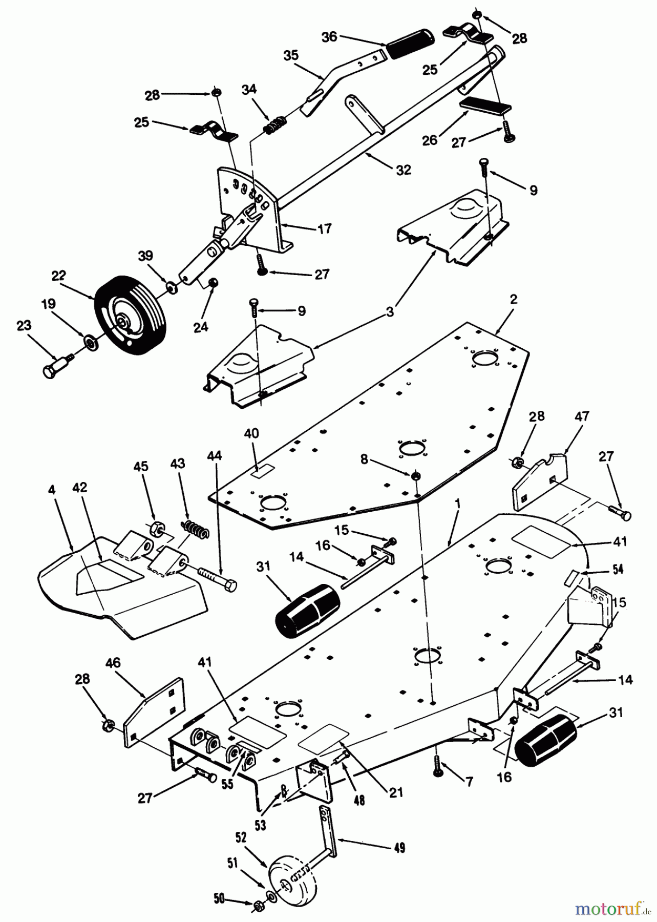 Toro Neu Mowers, Deck Assembly Only C5-60SC04 - Toro 60