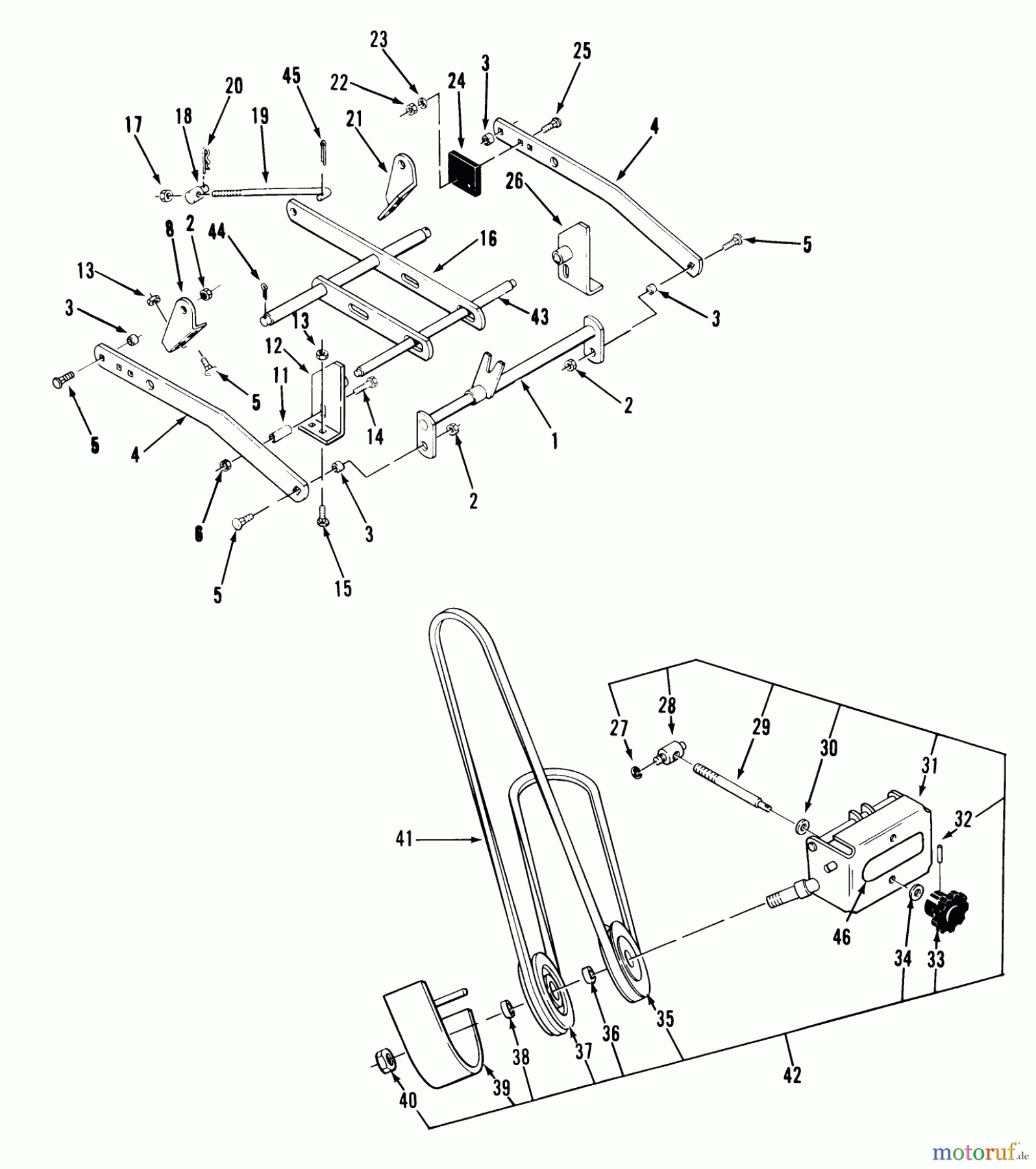 Toro Neu Mowers, Deck Assembly Only D5-42MS01 - Toro 42