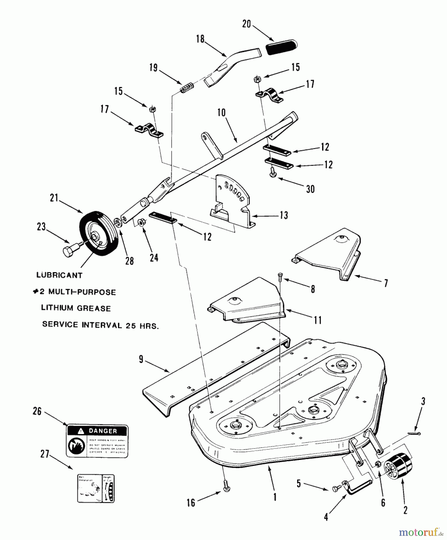 Toro Neu Mowers, Deck Assembly Only E5-42MS01 - Toro 42