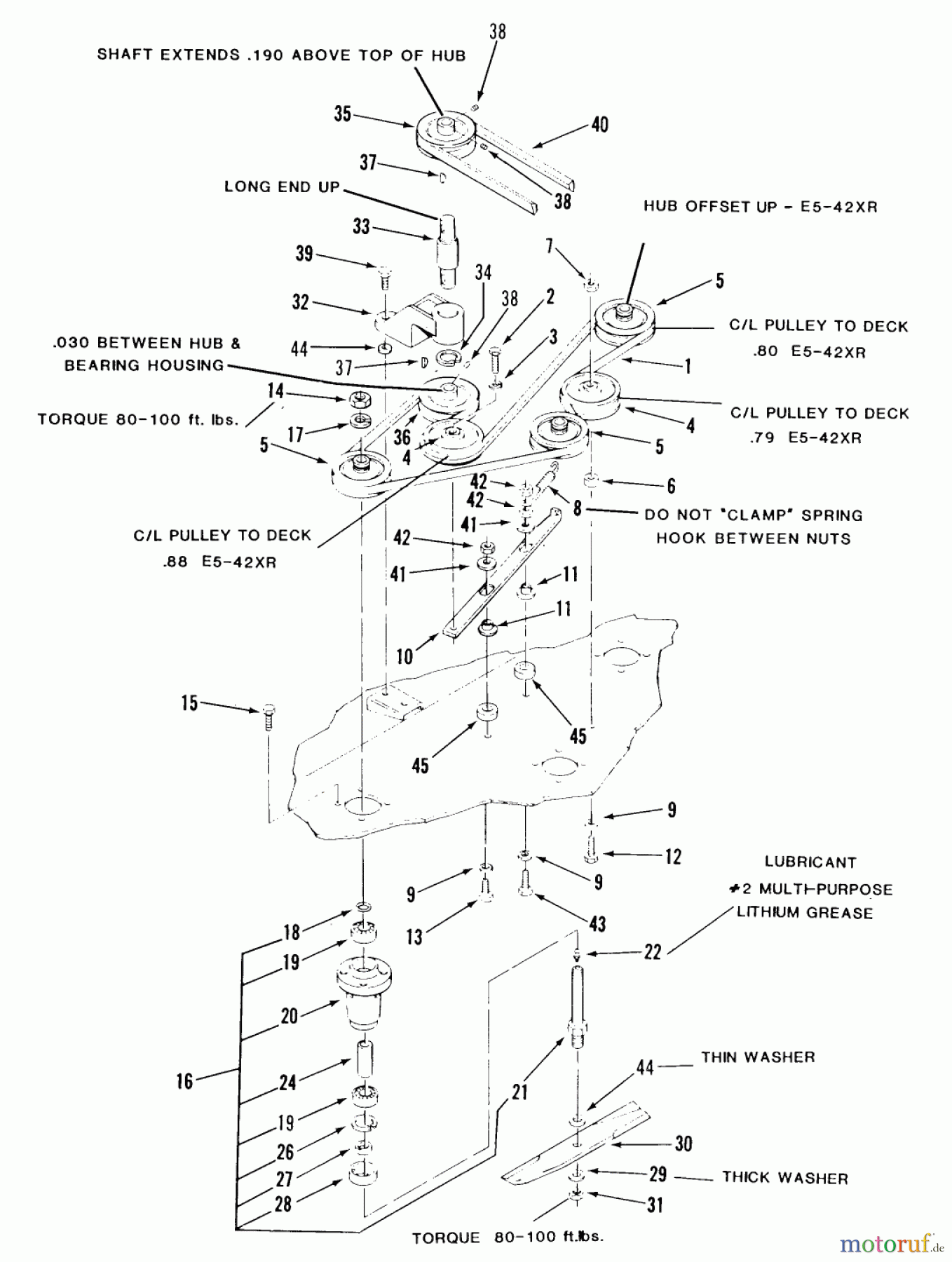  Toro Neu Mowers, Deck Assembly Only E5-36XR01 - Toro 36