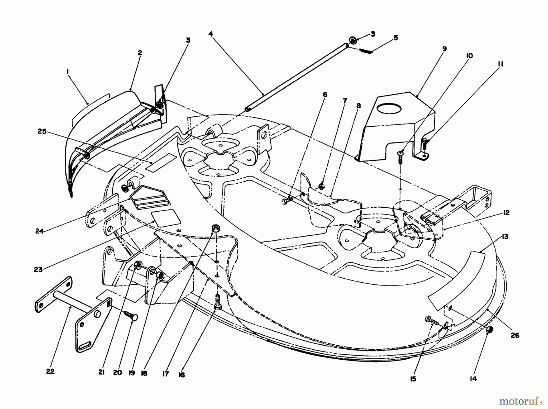Toro Neu Mowers, Deck Assembly Only R5-38SL01 - Toro 38