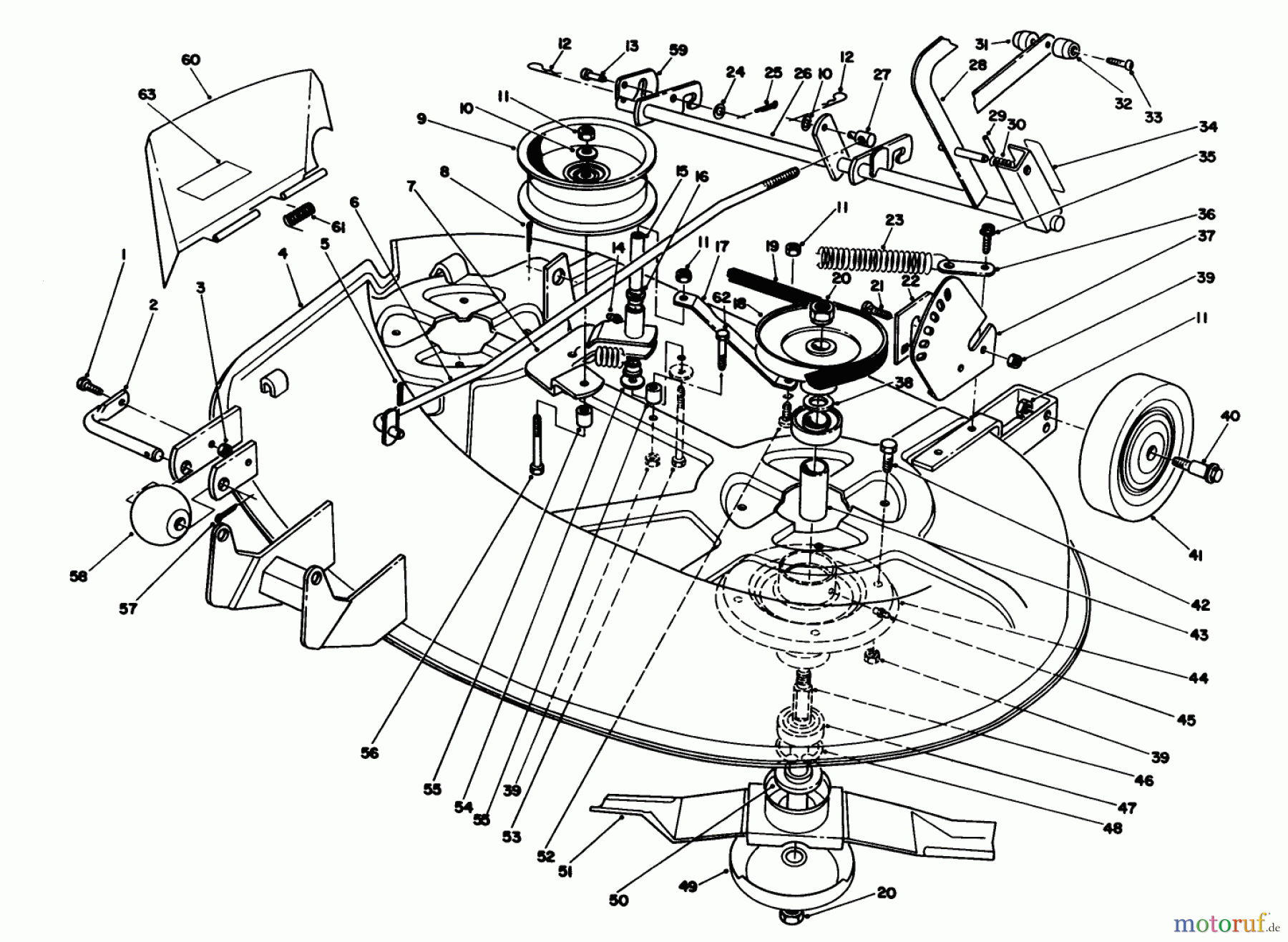 Toro Neu Mowers, Deck Assembly Only R5-38SL01 - Toro 38