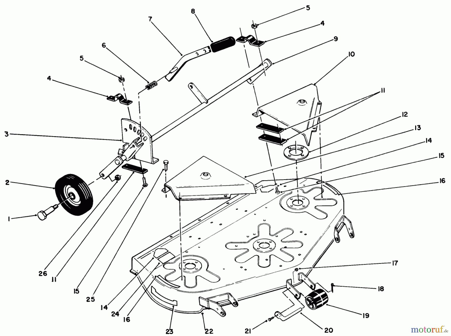 Toro Neu Mowers, Deck Assembly Only R5-42RC01 - Toro 42