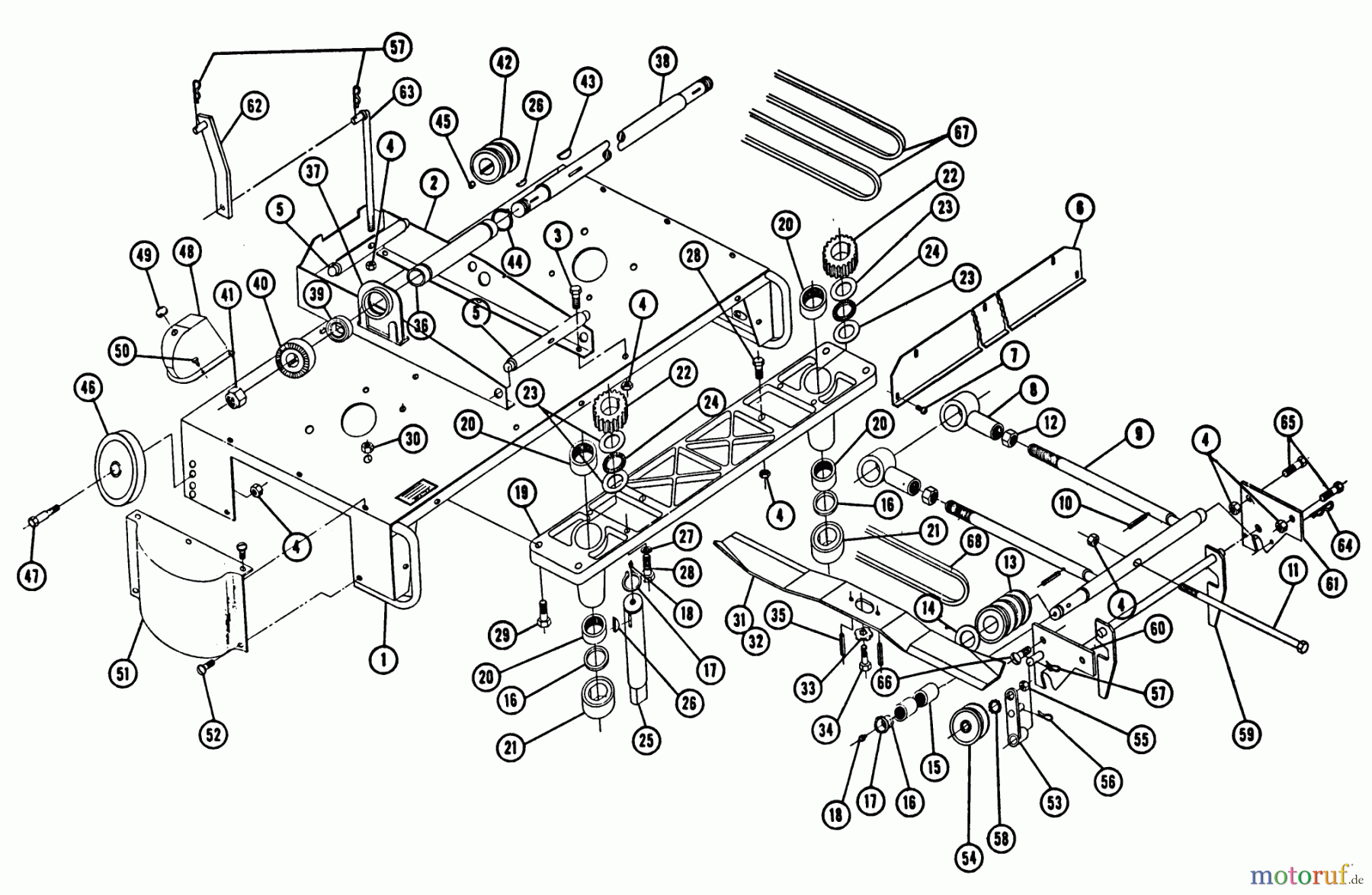 Toro Neu Mowers, Deck Assembly Only RM-364 - Toro 36