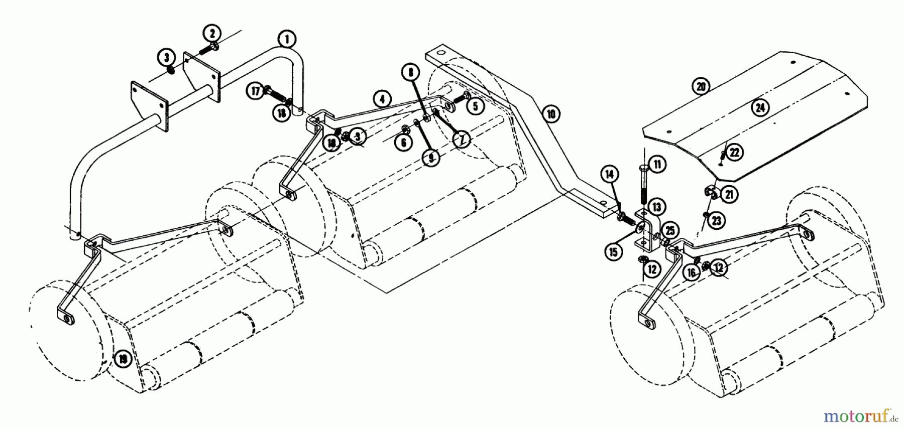 Toro Neu Mowers, Deck Assembly Only SGM-603 - Toro 3 Gang Reel Mower, 1964 GANG MOWER PARTS LIST