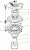 Toro 30102 - Mid-Size Proline Gear Traction Unit, 12 hp, 1990 (0000001-0999999) Ersatzteile CLUTCH ASSEMBLY NO. 54-3200