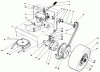 Toro 30103 - Mid-Size Proline Gear Traction Unit, 12 hp, 1989 (9000001-9999999) Ersatzteile AXLE ASSEMBLY