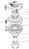 Toro 30103 - Mid-Size Proline Gear Traction Unit, 12 hp, 1989 (9000001-9999999) Ersatzteile CLUTCH ASSEMBLY NO. 54-3200