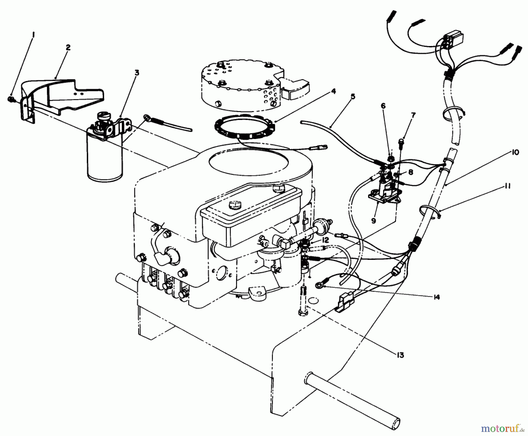 Toro Neu Mowers, Drive Unit Only 30103 - Toro Mid-Size Proline Gear Traction Unit, 12 hp, 1989 (9000001-9999999) ELECTRIC START KIT PART NO. 66-6130 (OPTIONAL) #1