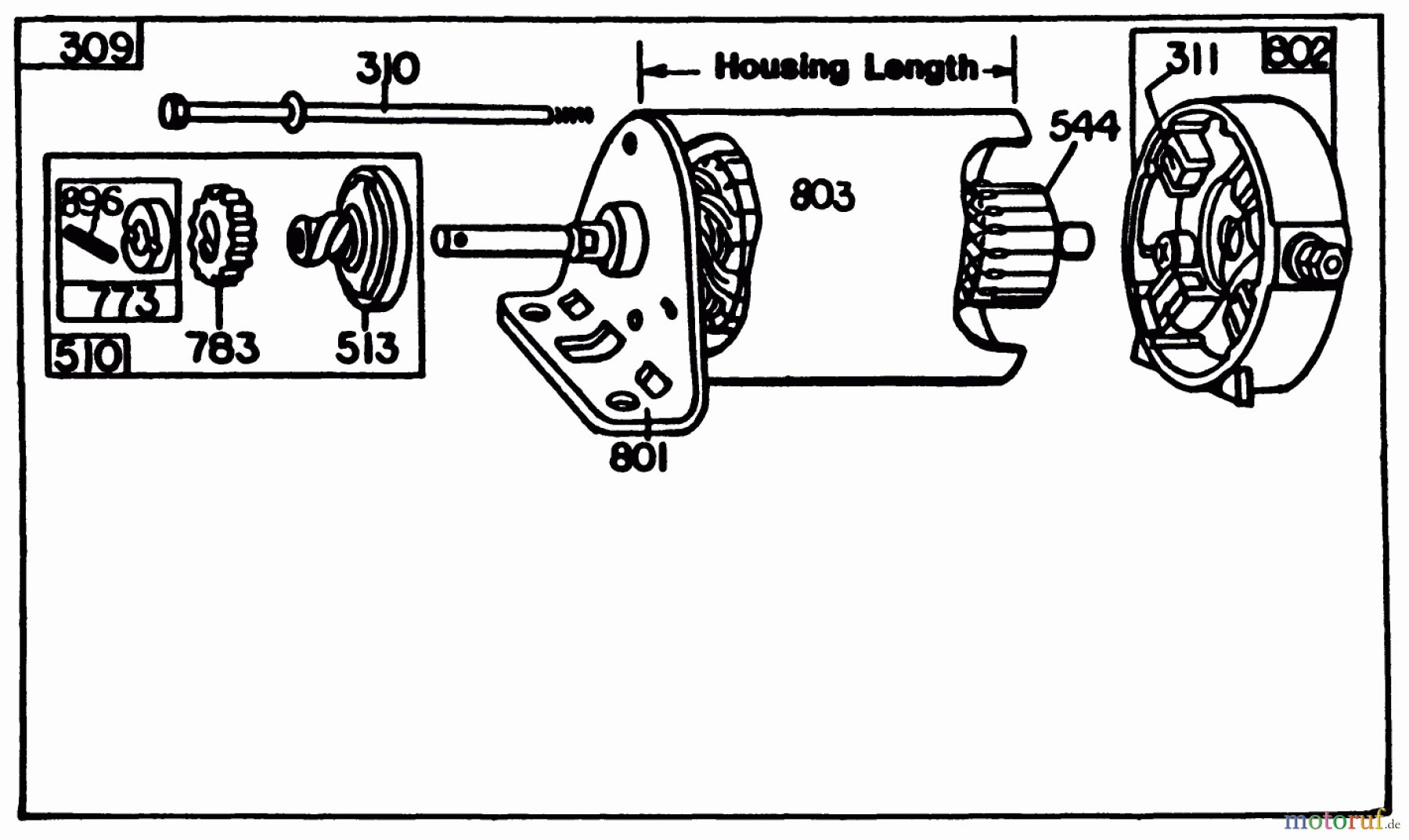 Toro Neu Mowers, Drive Unit Only 30103 - Toro Mid-Size Proline Gear Traction Unit, 12 hp, 1989 (9000001-9999999) ELECTRIC START KIT PART NO. 66-6130 (OPTIONAL) #3