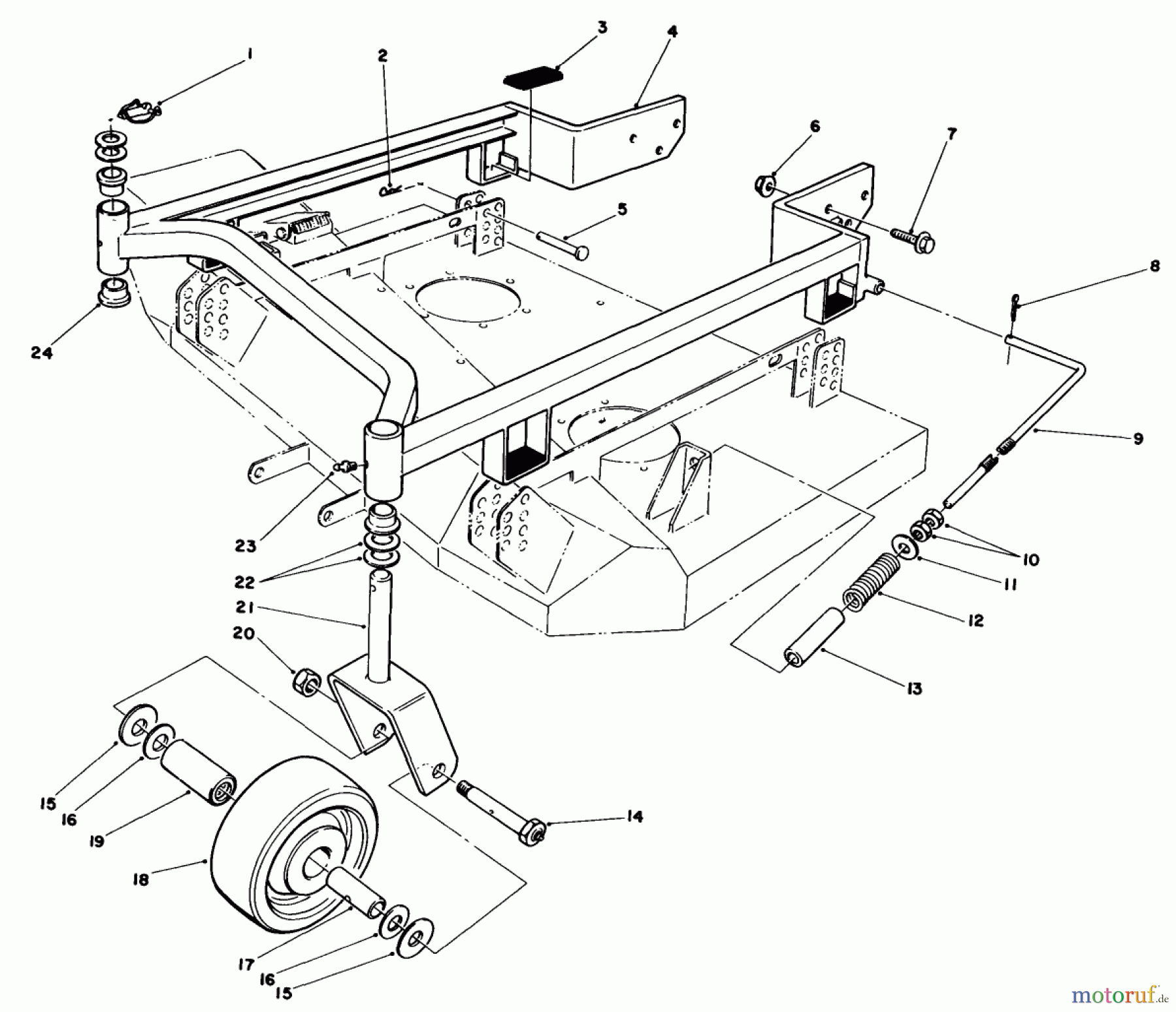 Toro Neu Mowers, Drive Unit Only 30108 - Toro Mid-Size Proline Gear Traction Unit, 8 hp, 1984 (4000001-4999999) 36