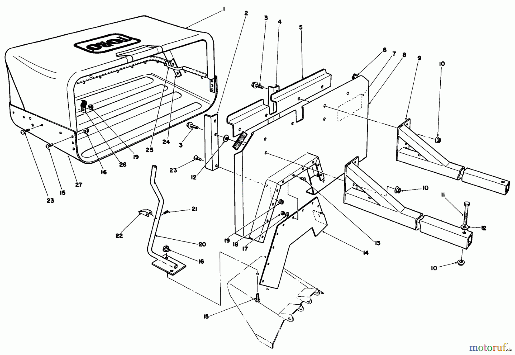 Toro Neu Mowers, Drive Unit Only 30111 - Toro Mid-Size Proline Gear Traction Unit, 11 hp, 1986 (6000001-6999999) 36