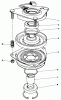 Toro 30111 - Mid-Size Proline Gear Traction Unit, 11 hp, 1986 (6000001-6999999) Ersatzteile CLUTCH ASSEMBLY NO. 54-3200