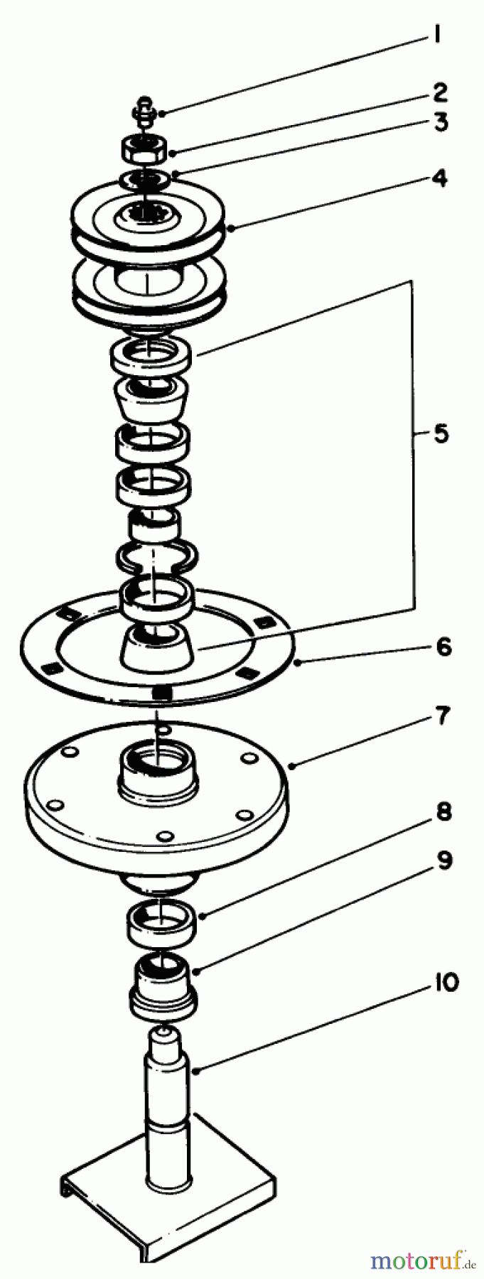  Toro Neu Mowers, Drive Unit Only 30111 - Toro Mid-Size Proline Gear Traction Unit, 11 hp, 1986 (6000001-6999999) DRIVE SPINDLE NOS. 54-7780, 54-7781 MODELS 30136, 30152