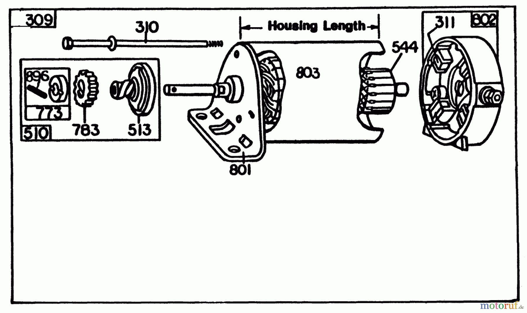 Toro Neu Mowers, Drive Unit Only 30111 - Toro Mid-Size Proline Gear Traction Unit, 11 hp, 1986 (6000001-6999999) ELECTRIC START KIT MODEL NO. 30132 (OPTIONAL) #3