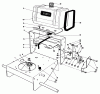 Toro 30111 - Mid-Size Proline Gear Traction Unit, 11 hp, 1986 (6000001-6999999) Ersatzteile FRAME ASSEMBLY