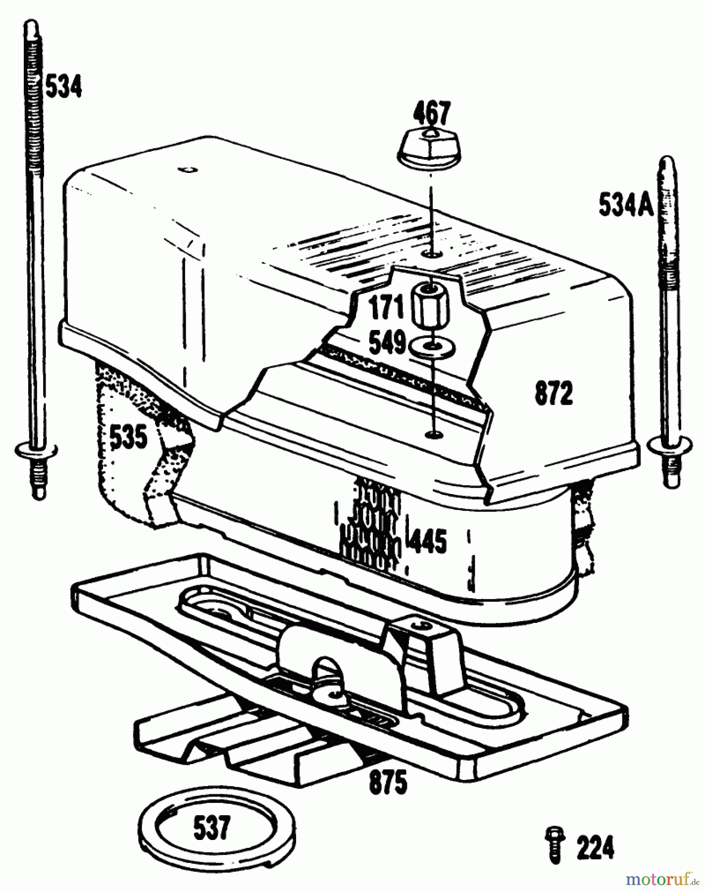 Toro Neu Mowers, Drive Unit Only 30111 - Toro Mid-Size Proline Gear Traction Unit, 11 hp, 1987 (7000001-7999999) BRIGGS & STRATTON MODEL NO. 253706-0223-01 #1