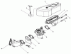 Toro 30112 - Mid-Size Proline Gear Traction Unit, 12.5 hp, 1986 (6000001-6999999) Ersatzteile AIR CLEANER AND CARBURETOR ASSEMBLY