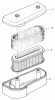 Toro 30112 - Mid-Size Proline Gear Traction Unit, 12.5 hp, 1986 (6000001-6999999) Ersatzteile AIR CLEANER ASSEMBLY
