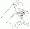 Toro 30112 - Mid-Size Proline Gear Traction Unit, 12.5 hp, 1986 (6000001-6999999) Ersatzteile HANDLE ASSEMBLY