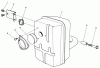 Toro 30112 - Mid-Size Proline Gear Traction Unit, 12.5 hp, 1986 (6000001-6999999) Ersatzteile MUFFLER ASSEMBLY