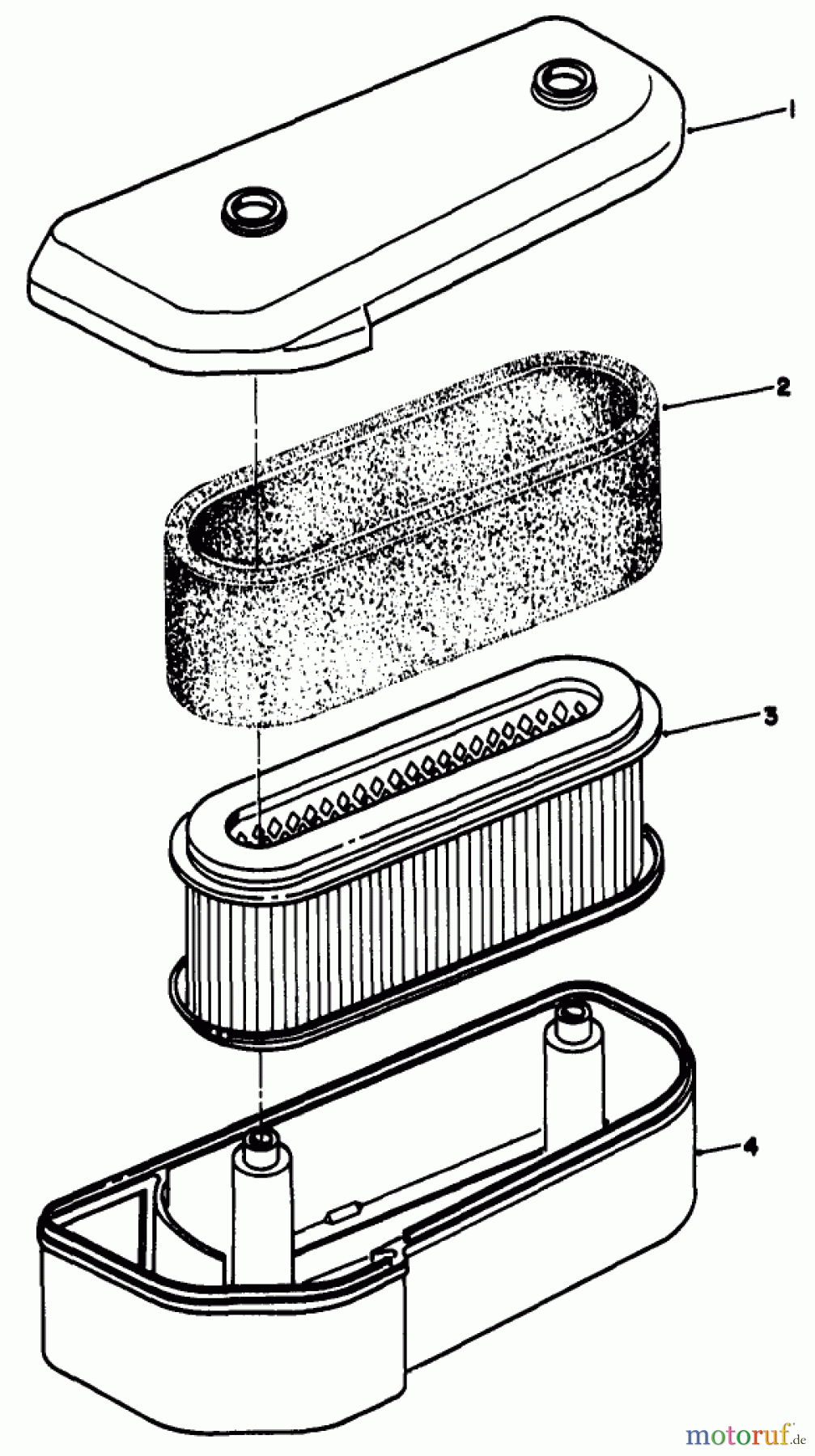 Toro Neu Mowers, Drive Unit Only 30112 - Toro Mid-Size Proline Gear Traction Unit, 12.5 hp, 1988 (8000001-8999999) AIR CLEANER ASSEMBLY