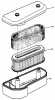 Toro 30112 - Mid-Size Proline Gear Traction Unit, 12.5 hp, 1987 (7000001-7999999) Ersatzteile AIR CLEANER ASSEMBLY