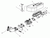 Toro 30112 - Mid-Size Proline Gear Traction Unit, 12.5 hp, 1990 (0000001-0999999) Ersatzteile AIR CLEANER AND CARBURETOR ASSEMBLY