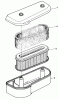Toro 30112 - Mid-Size Proline Gear Traction Unit, 12.5 hp, 1990 (0000001-0999999) Ersatzteile AIR CLEANER ASSEMBLY