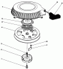 Toro 30112 - Mid-Size Proline Gear Traction Unit, 12.5 hp, 1990 (0000001-0999999) Ersatzteile RECOIL ASSEMBLY