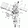 Toro 30113 - Mid-Size Proline Gear Traction Unit, 8 hp, 1989 (9000001-9999999) Ersatzteile CARBURETOR ASSEMBLY