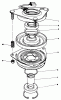 Toro 30113 - Mid-Size Proline Gear Traction Unit, 8 hp, 1989 (9000001-9999999) Ersatzteile CLUTCH ASSEMBLY NO. 54-3200