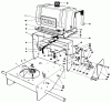 Toro 30113 - Mid-Size Proline Gear Traction Unit, 8 hp, 1989 (9000001-9999999) Ersatzteile FRAME ASSEMBLY