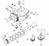 Toro 30114 - Mid-Size Proline Gear Traction Unit, 14 hp, 1991 (1000001-1999999) Ersatzteile CRANKCASE-ENGINE KOHLER MODEL NO. CV14T-1412