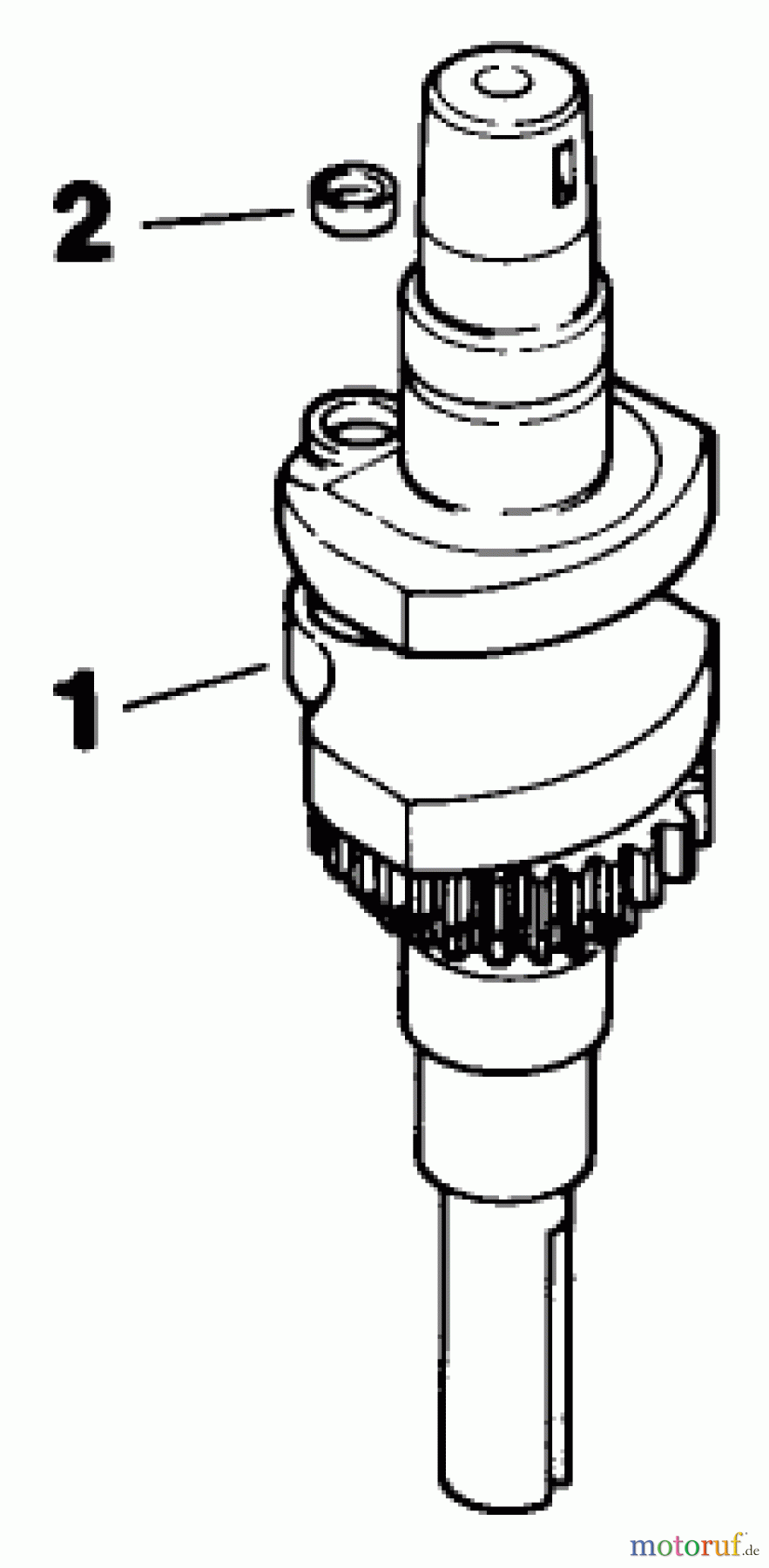 Toro Neu Mowers, Drive Unit Only 30114 - Toro Mid-Size Proline Gear Traction Unit, 14 hp, 1991 (1000001-1999999) CRANKSHAFT-ENGINE KOHLER MODEL NO. CV14 T-1412