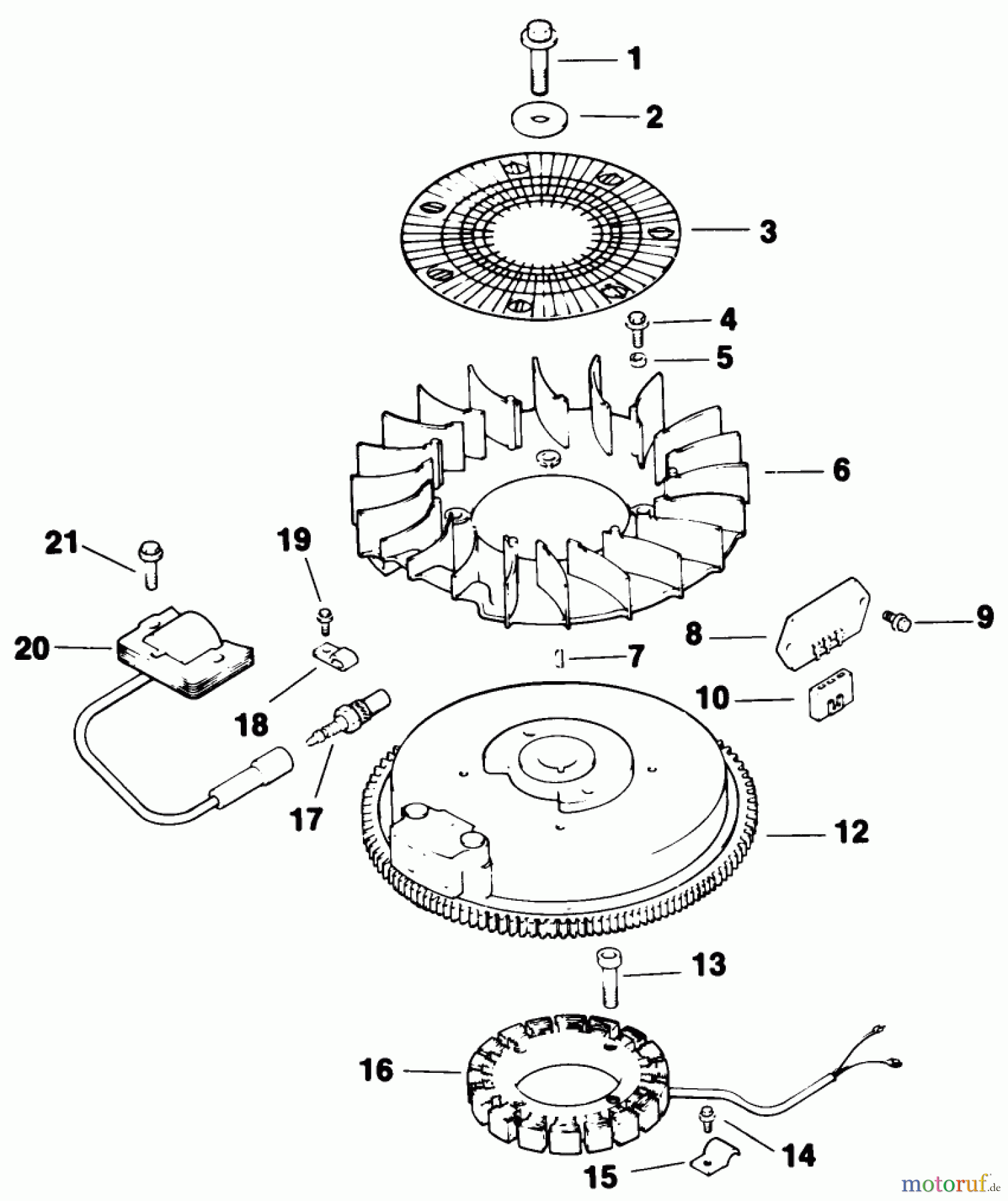 Toro Neu Mowers, Drive Unit Only 30114 - Toro Mid-Size Proline Gear Traction Unit, 14 hp, 1991 (1000001-1999999) IGNITION/ELECTRICAL-ENGINE KOHLER MODEL NO. CV14 T-1412