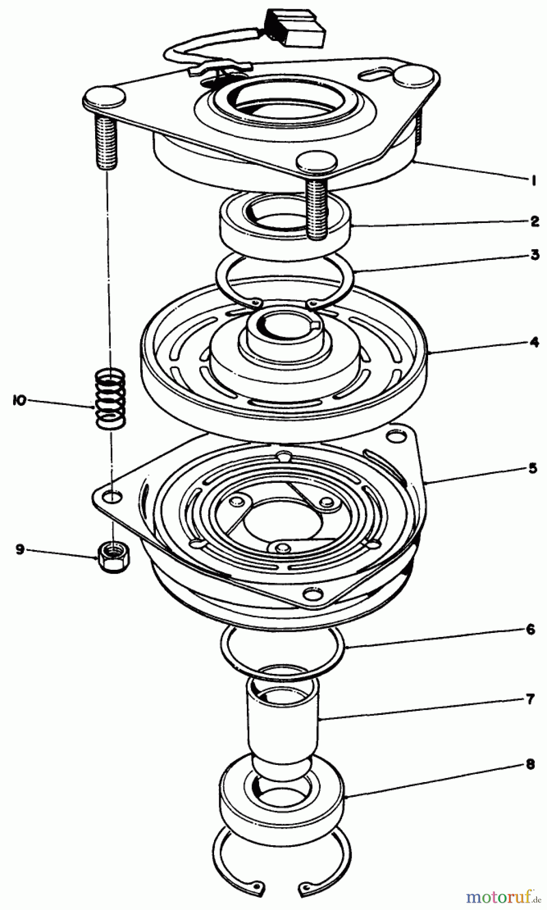 Toro Neu Mowers, Drive Unit Only 30115 - Toro Mid-Size Proline Gear Traction Unit, 12.5 hp, 1989 (9000001-9999999) CLUTCH ASSEMBLY NO. 54-3200