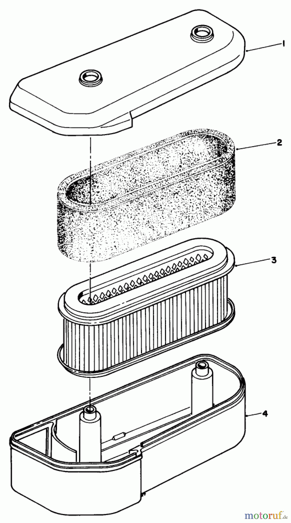 Toro Neu Mowers, Drive Unit Only 30115 - Toro Mid-Size Proline Gear Traction Unit, 12.5 hp, 1990 (0000001-0999999) AIR CLEANER ASSEMBLY