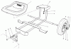 Toro 30116 - Mid-Size Proline Gear Traction Unit, 16 hp, 1986 (6000001-6999999) Ersatzteile SULKY KIT MODEL NO. 30122 (OPTIONAL)