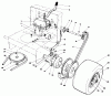 Toro 30116 - Mid-Size Proline Gear Traction Unit, 16 hp, 1987 (7000001-7999999) Ersatzteile AXLE ASSEMBLY