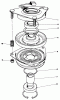 Toro 30116 - Mid-Size Proline Gear Traction Unit, 16 hp, 1987 (7000001-7999999) Ersatzteile CLUTCH ASSEMBLY N0. 54-3200