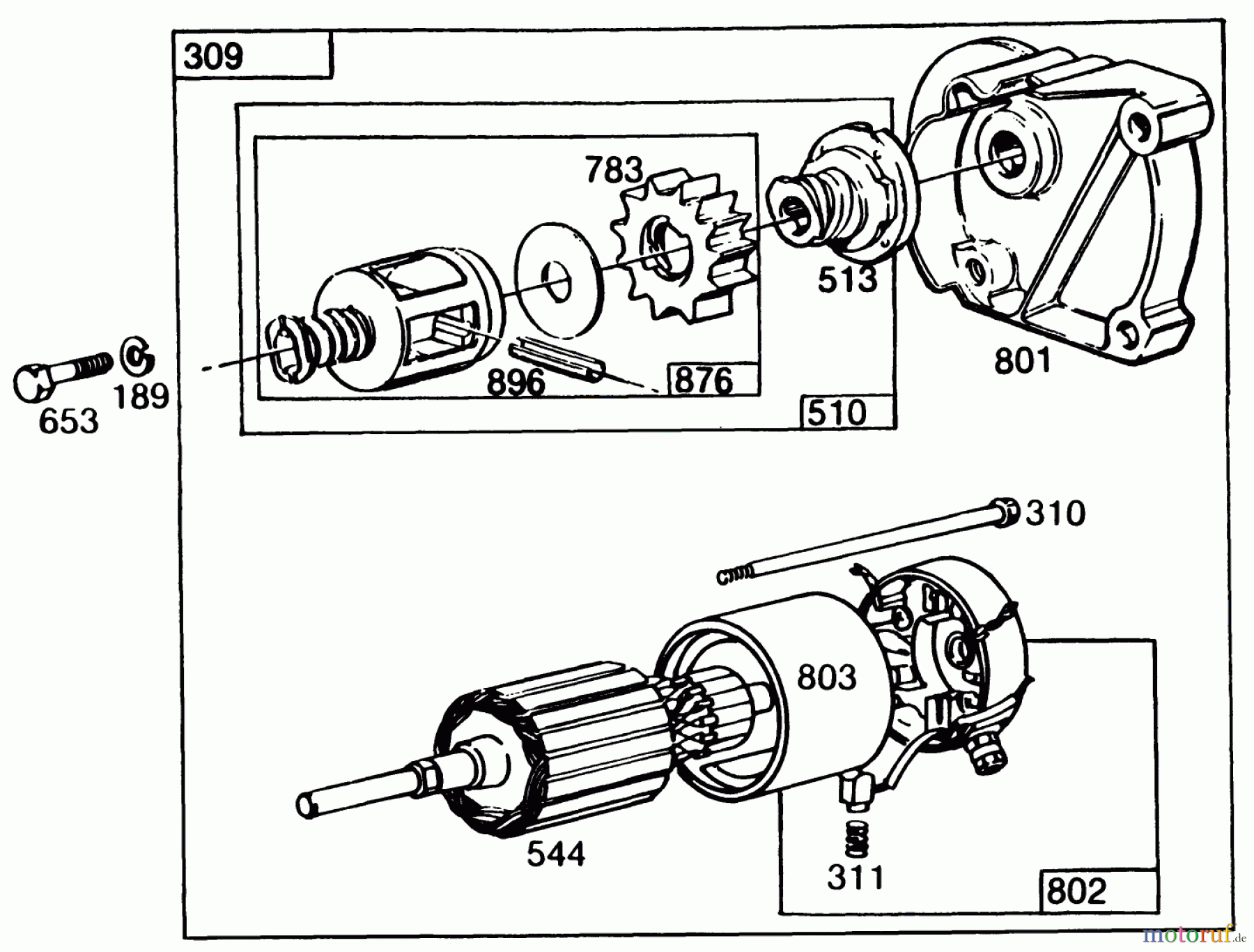 Toro Neu Mowers, Drive Unit Only 30116 - Toro Mid-Size Proline Gear Traction Unit, 16 hp, 1987 (7000001-7999999) ENGINE BRIGGS AND STRATTON MODEL NO. 402707-0158-01