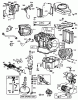 Toro 30116 - Mid-Size Proline Gear Traction Unit, 16 hp, 1987 (7000001-7999999) Ersatzteile ENGINE BRIGGS & STRATTON MODEL NO. 402707-0158-01 #1