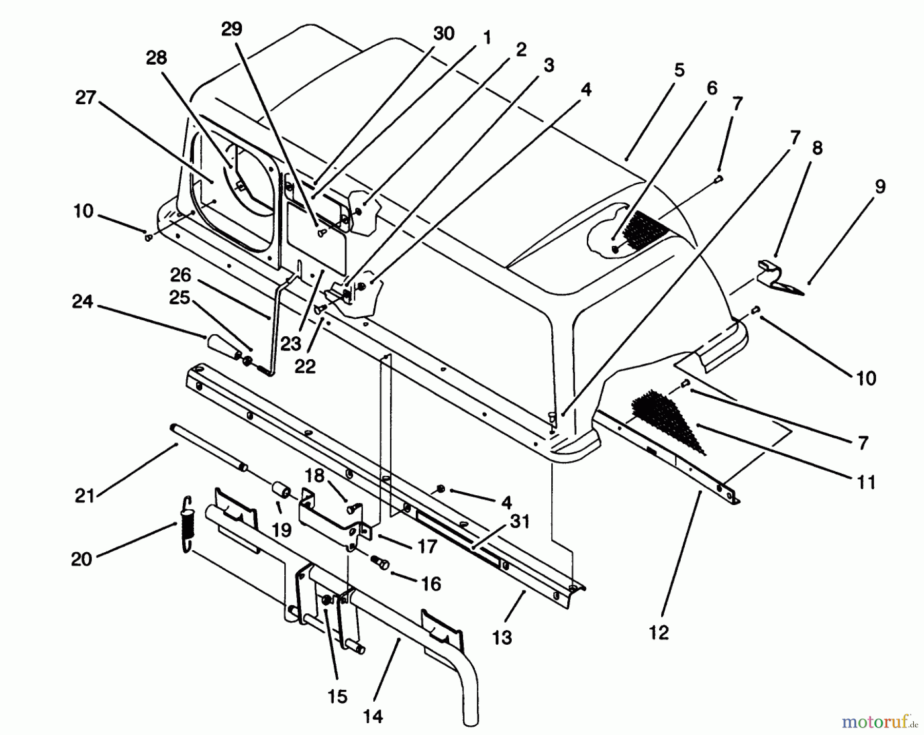 Toro Neu Accessories, Mower 07-42VY01 - Toro Easy Twin 42