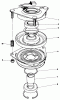 Toro 30116 - Mid-Size Proline Gear Traction Unit, 16 hp, 1988 (8000001-8999999) Ersatzteile CLUTCH ASSEMBLY NO. 54-3200
