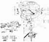 Toro 30116 - Mid-Size Proline Gear Traction Unit, 16 hp, 1988 (8000001-8999999) Ersatzteile ENGINE ASSEMBLY