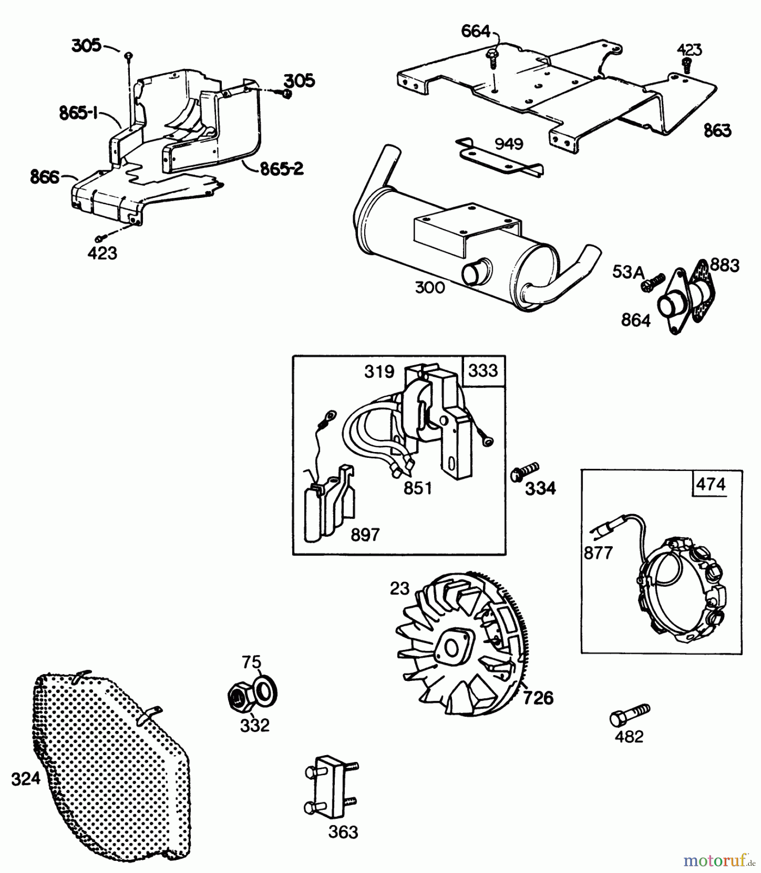 Toro Neu Mowers, Drive Unit Only 30116 - Toro Mid-Size Proline Gear Traction Unit, 16 hp, 1988 (8000001-8999999) ENGINE BRIGGS & STRATTON #1