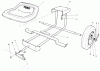 Toro 30116 - Mid-Size Proline Gear Traction Unit, 16 hp, 1988 (8000001-8999999) Ersatzteile SULKY KIT MODEL NO. 30122 (OPTIONAL)