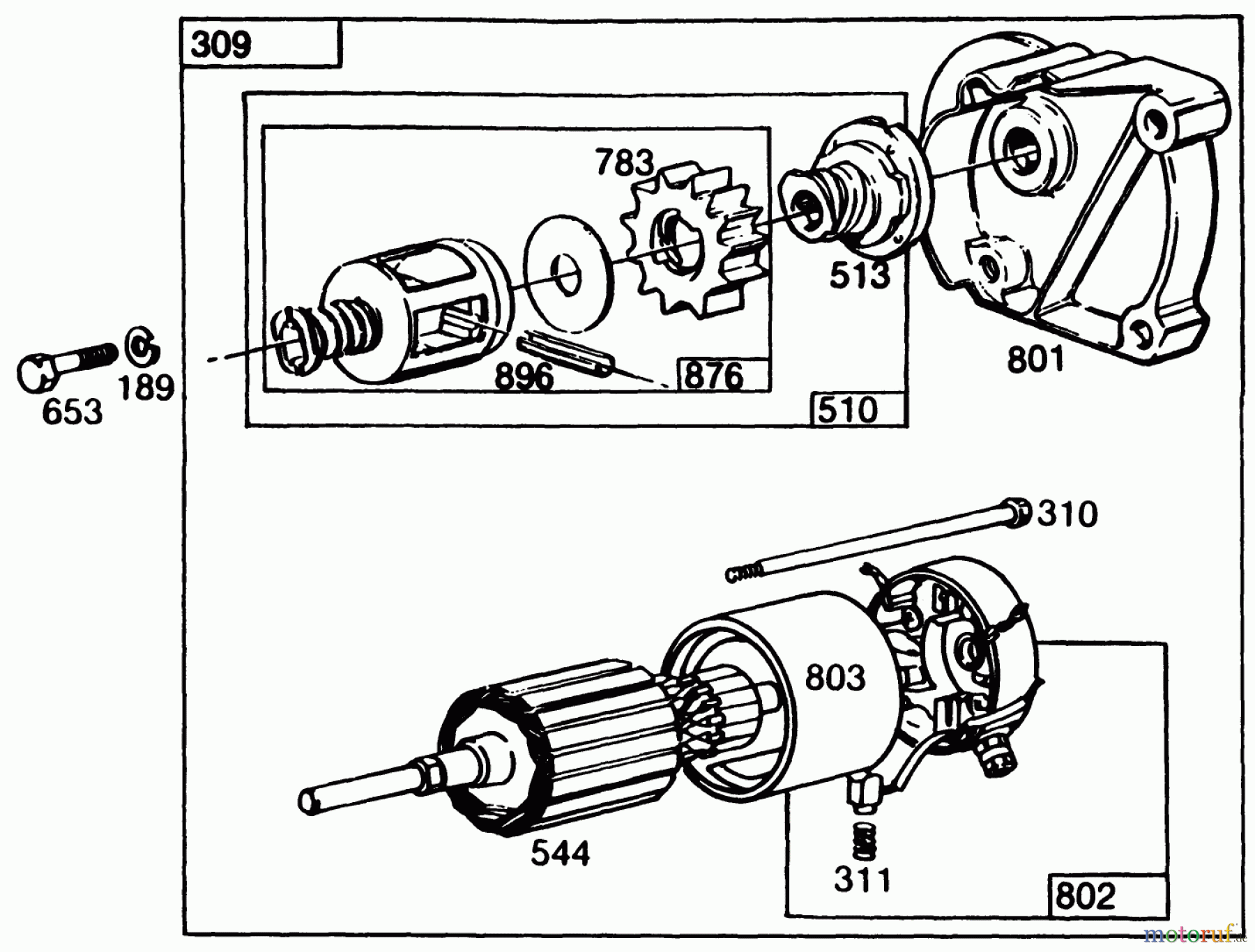Toro Neu Mowers, Drive Unit Only 30116 - Toro Mid-Size Proline Gear Traction Unit, 16 hp, 1989 (9000001-9999999) BRIGGS & STRATTON ENGINE MODEL NO. 402707-0158-01 #4