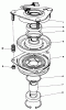Toro 30116 - Mid-Size Proline Gear Traction Unit, 16 hp, 1989 (9000001-9999999) Ersatzteile CLUTCH ASSEMBLY NO. 54-3200